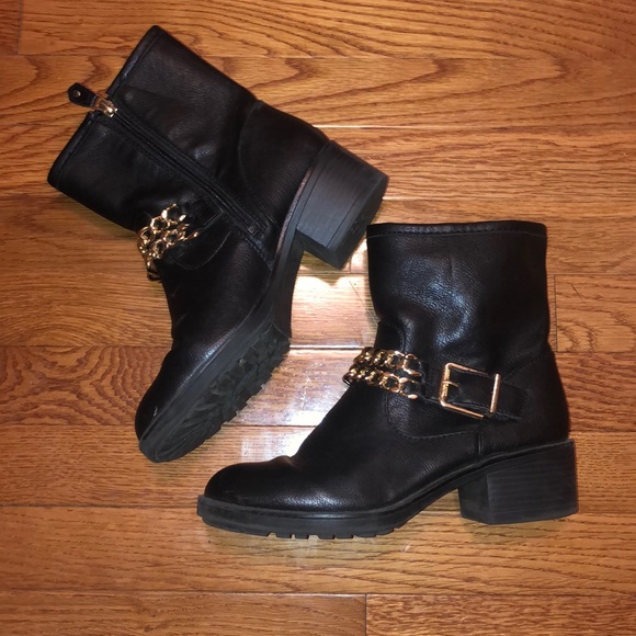 Sam & Libby Shoes - Sam & Libby Chain Ankle Boots